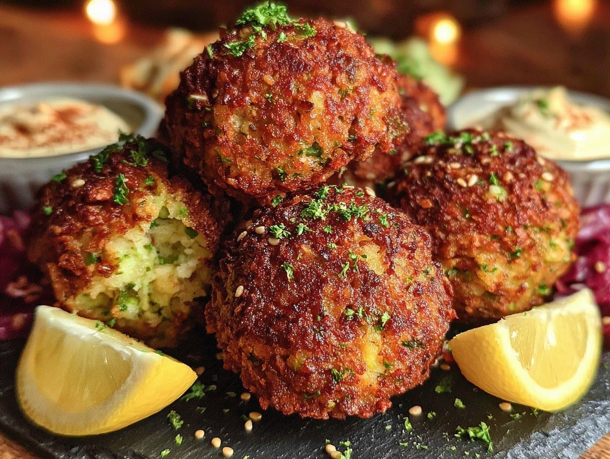 Airfryer-Falafel preparation steps