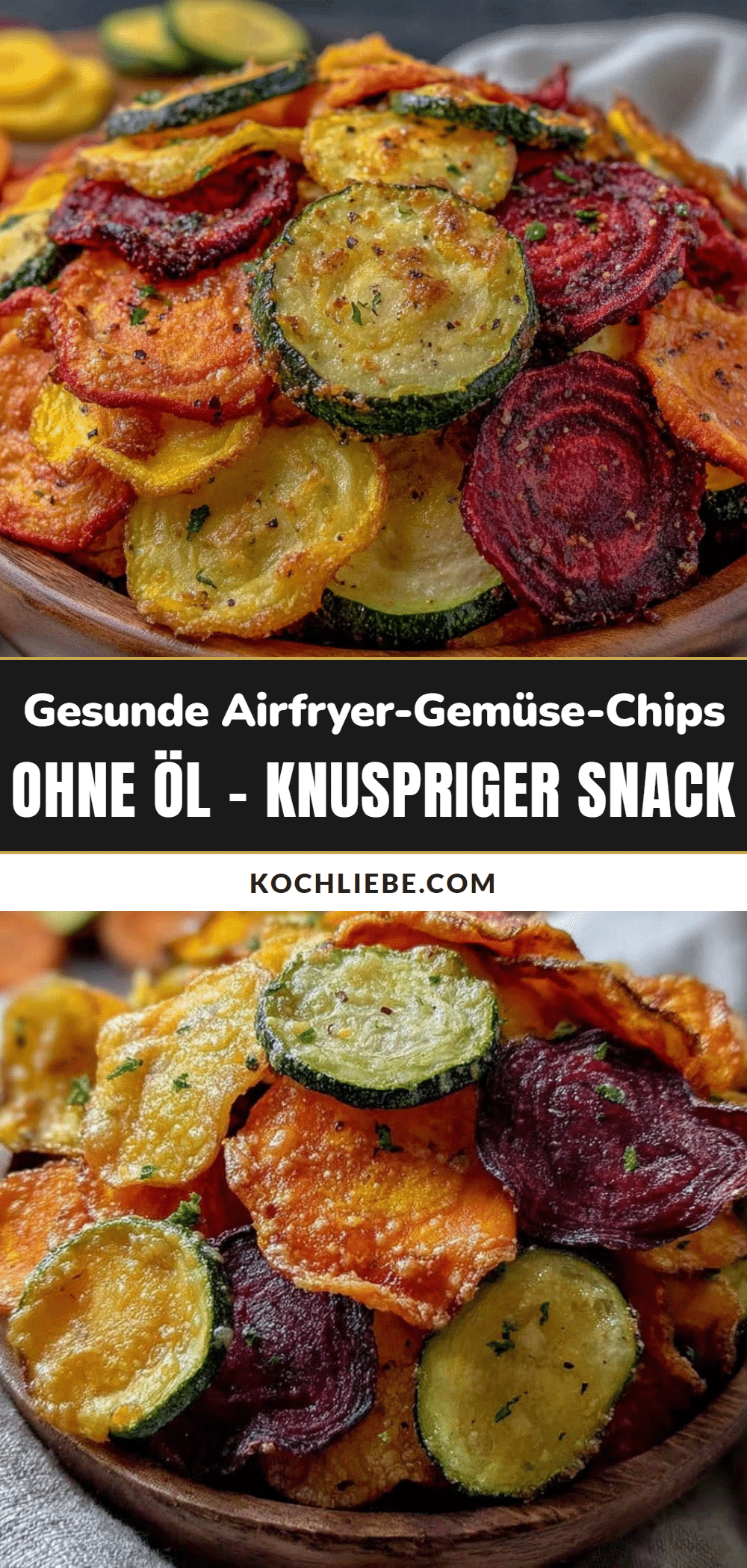Airfryer-Gemüse-Chips ohne Öl recipe