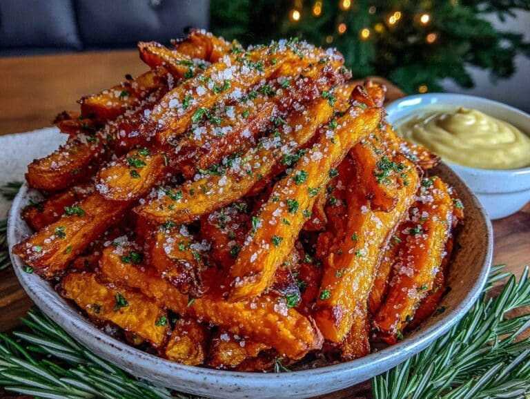 Airfryer Süßkartoffel-Pommes - featured image