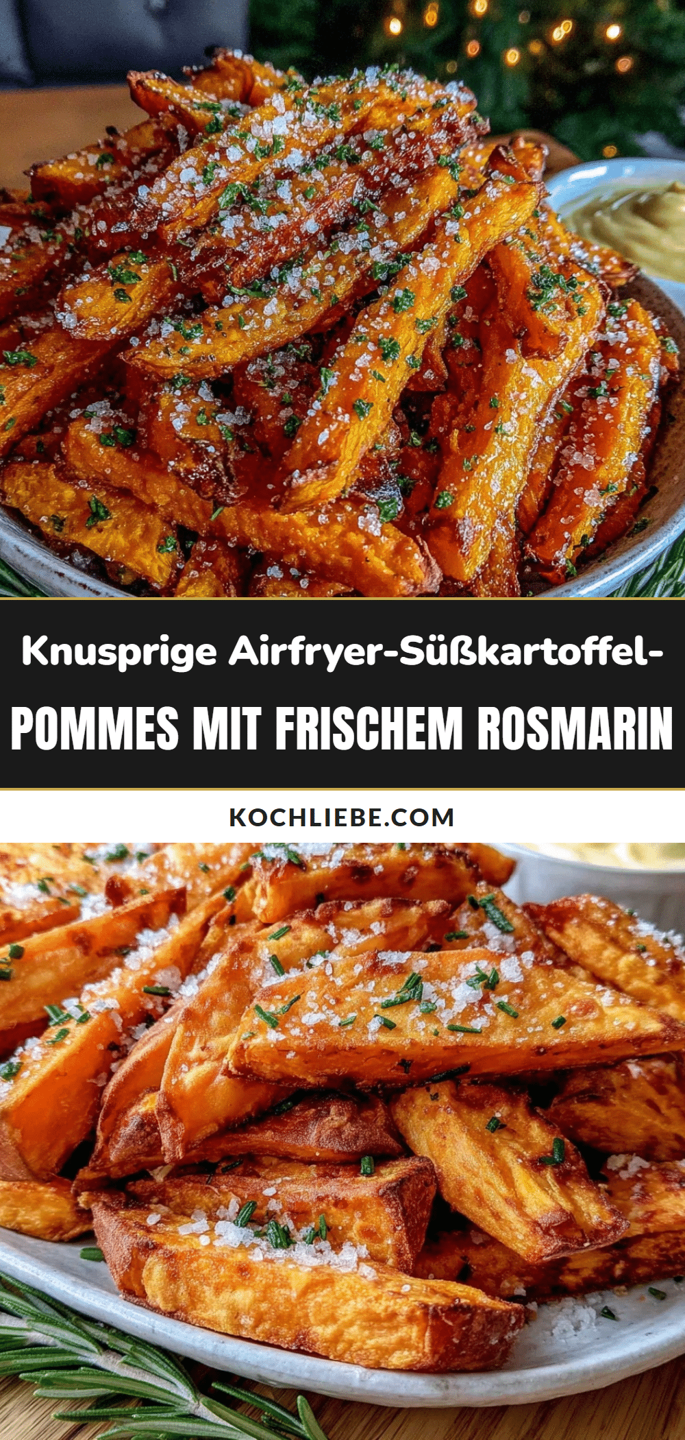 Airfryer Süßkartoffel-Pommes recipe
