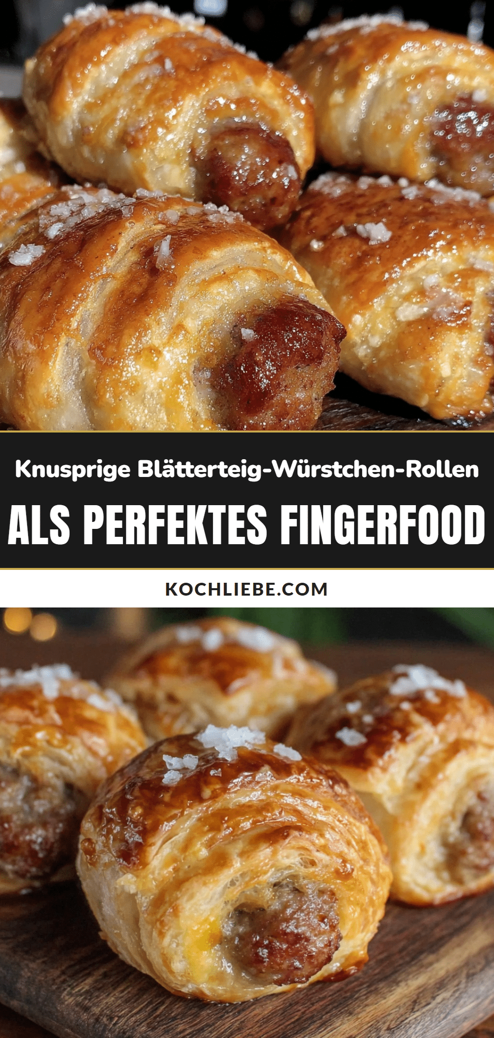 Blätterteig-Würstchen-Rollen recipe