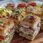 buntes Einschulungs-Buffet mit Mini-Sandwiches - featured image