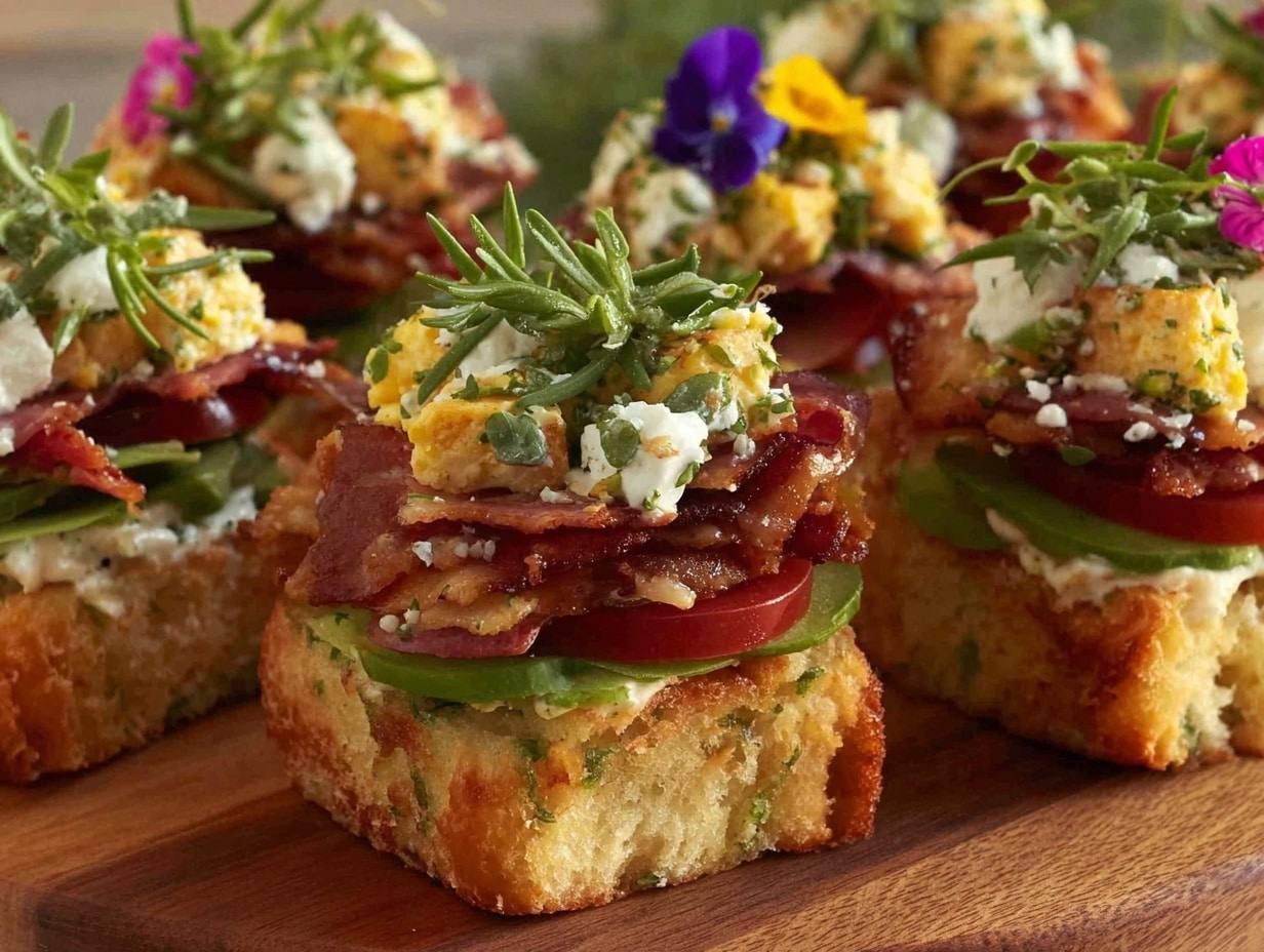 buntes Einschulungs-Buffet mit Mini-Sandwiches preparation steps