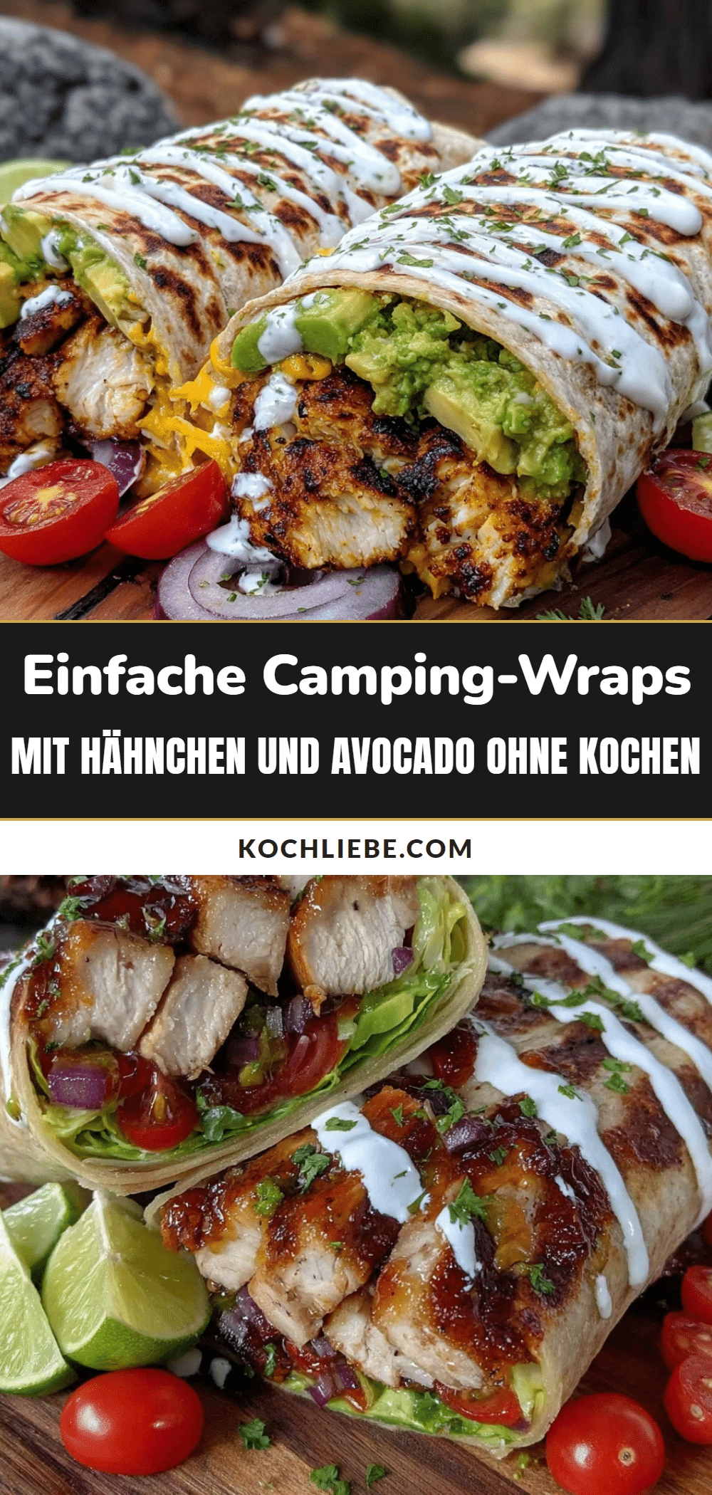 Camping-Wraps mit Hähnchen und Avocado recipe