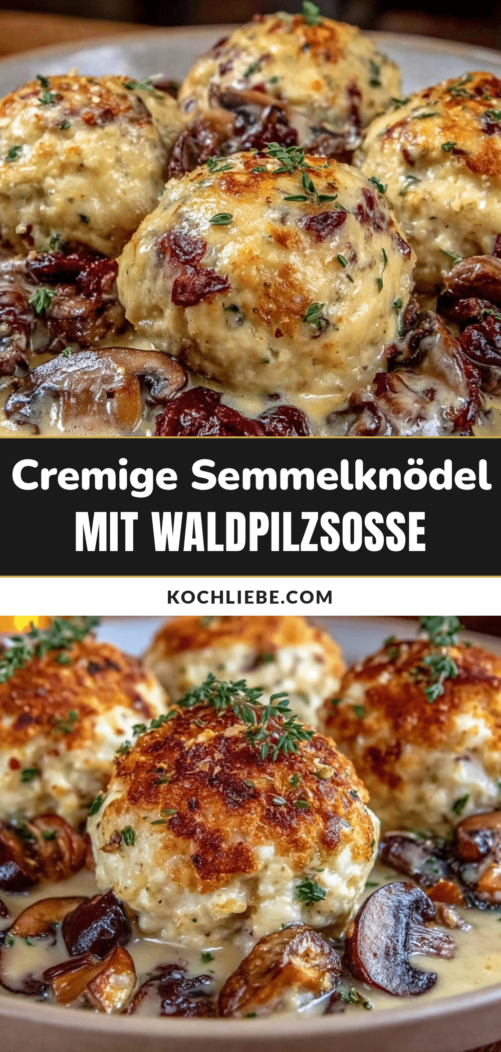 cremige Semmelknödel Waldpilzsoße recipe
