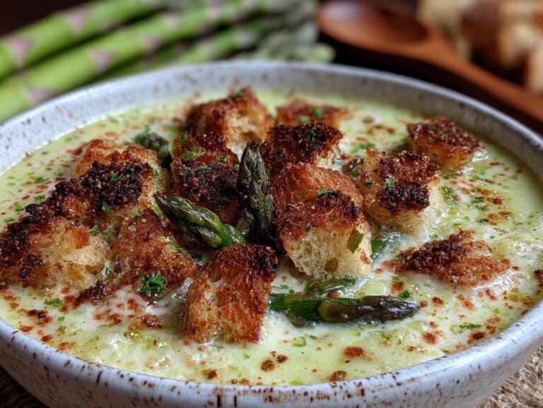 cremige Spargelcremesuppe - featured image