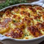 cremiges Kartoffelgratin mit Bergkäse - featured image