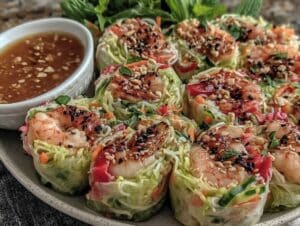 frische Reispapier-Sommerrollen - featured image