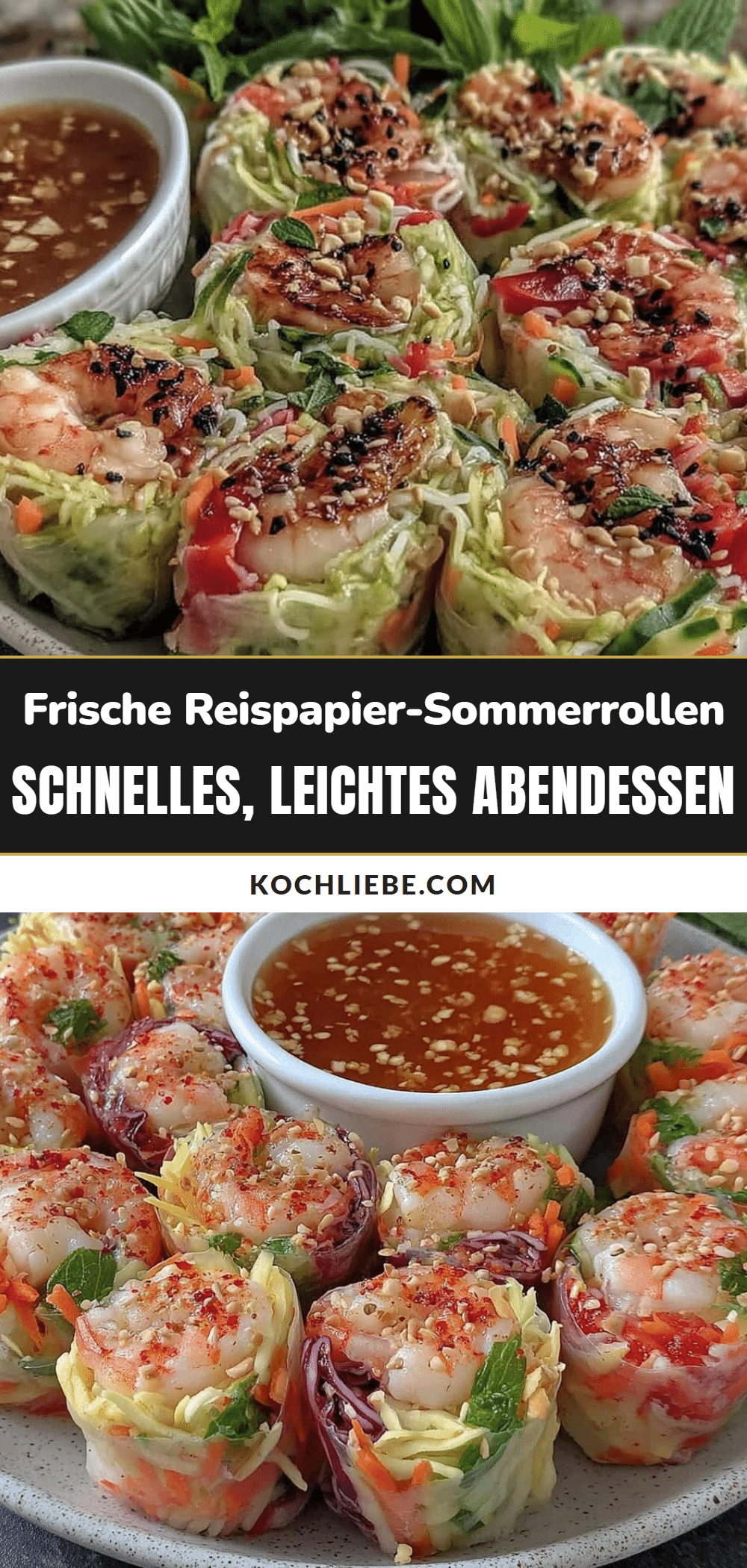 frische Reispapier-Sommerrollen recipe