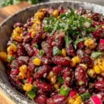 frischer Partysalat mit Mais und Kidneybohnen - featured image