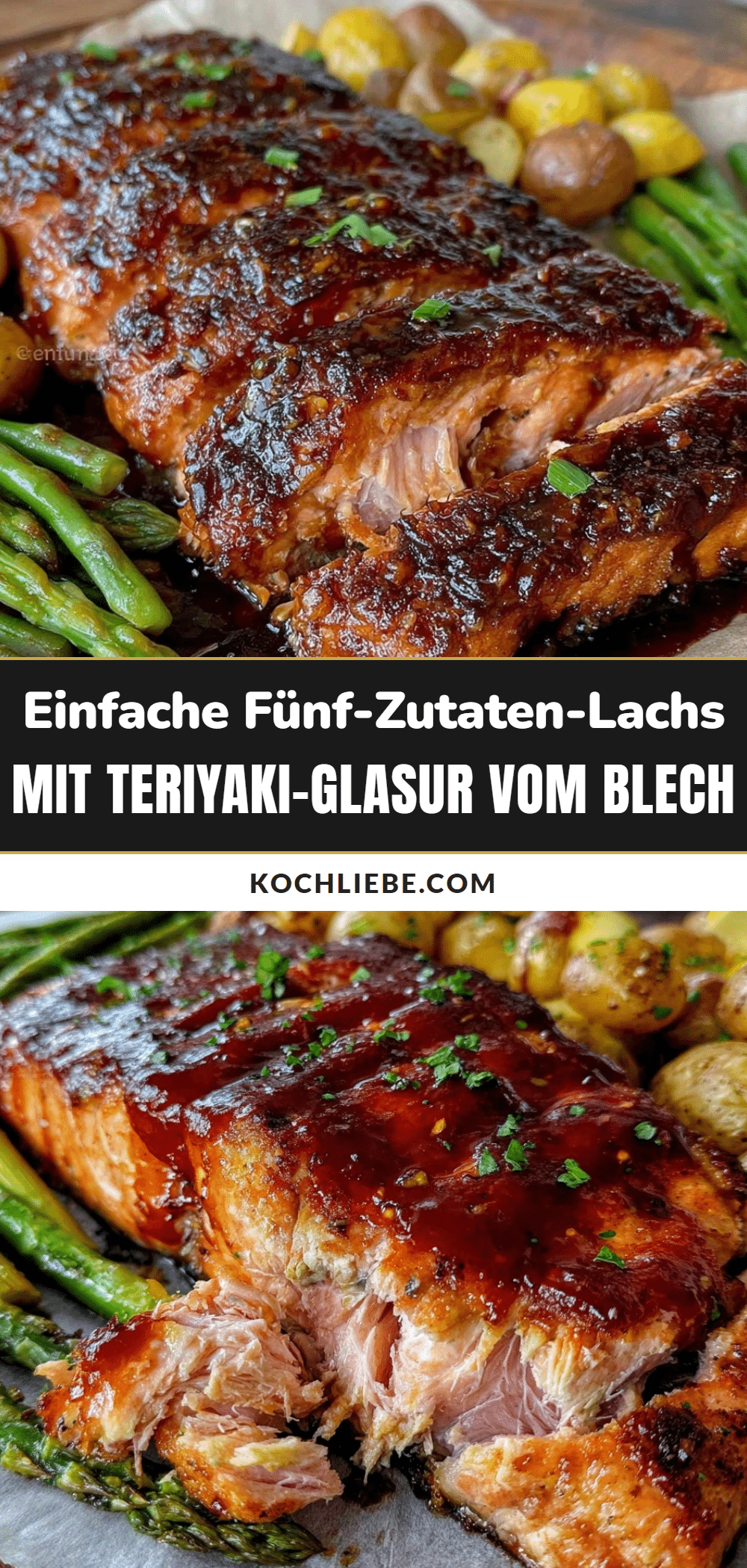 Fünf-Zutaten-Lachs mit Teriyaki-Glasur recipe