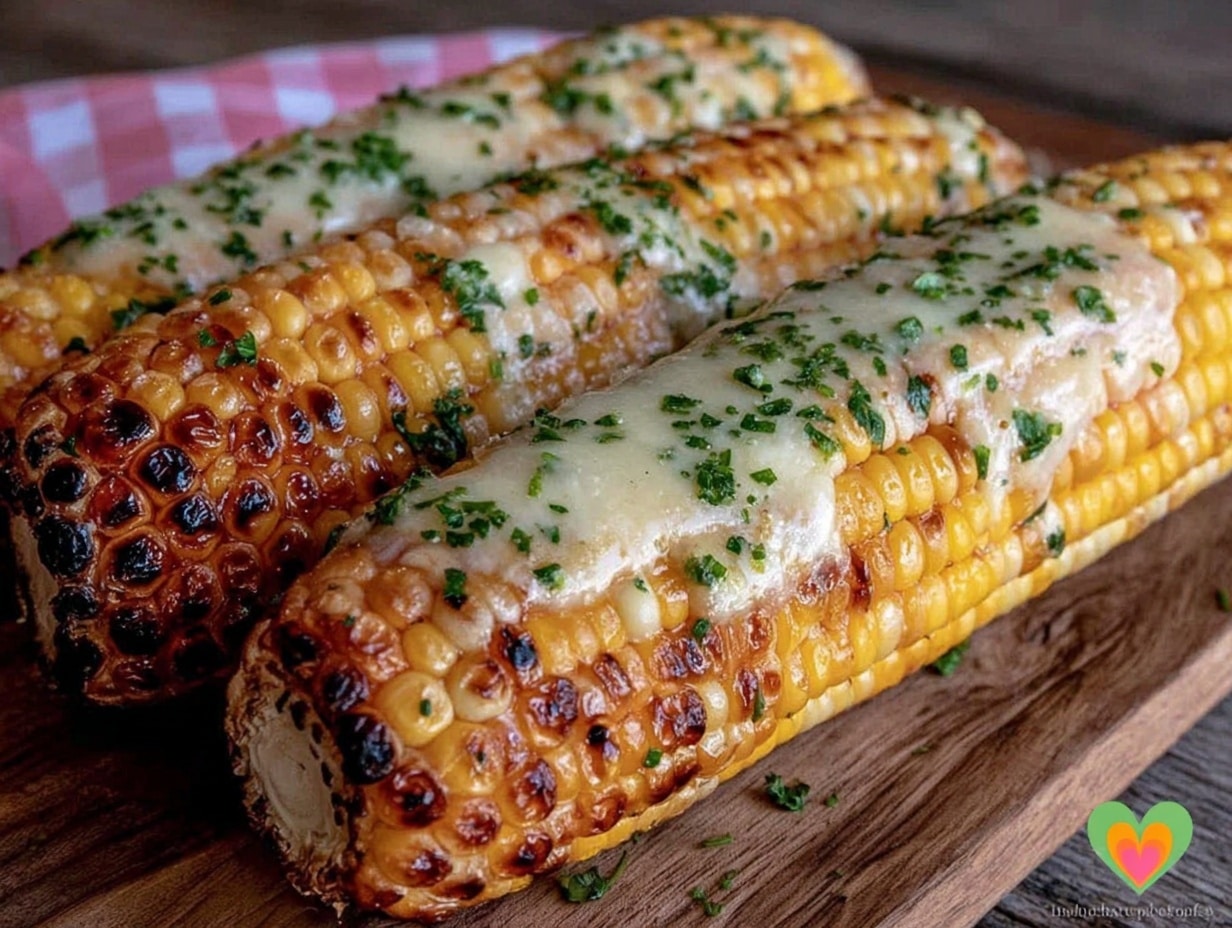 gegrillte Maiskolben mit Kräuterbutter preparation steps