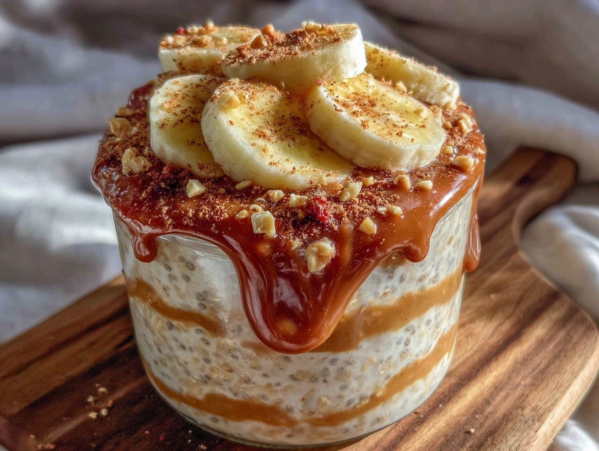 gesunde Overnight Oats preparation steps