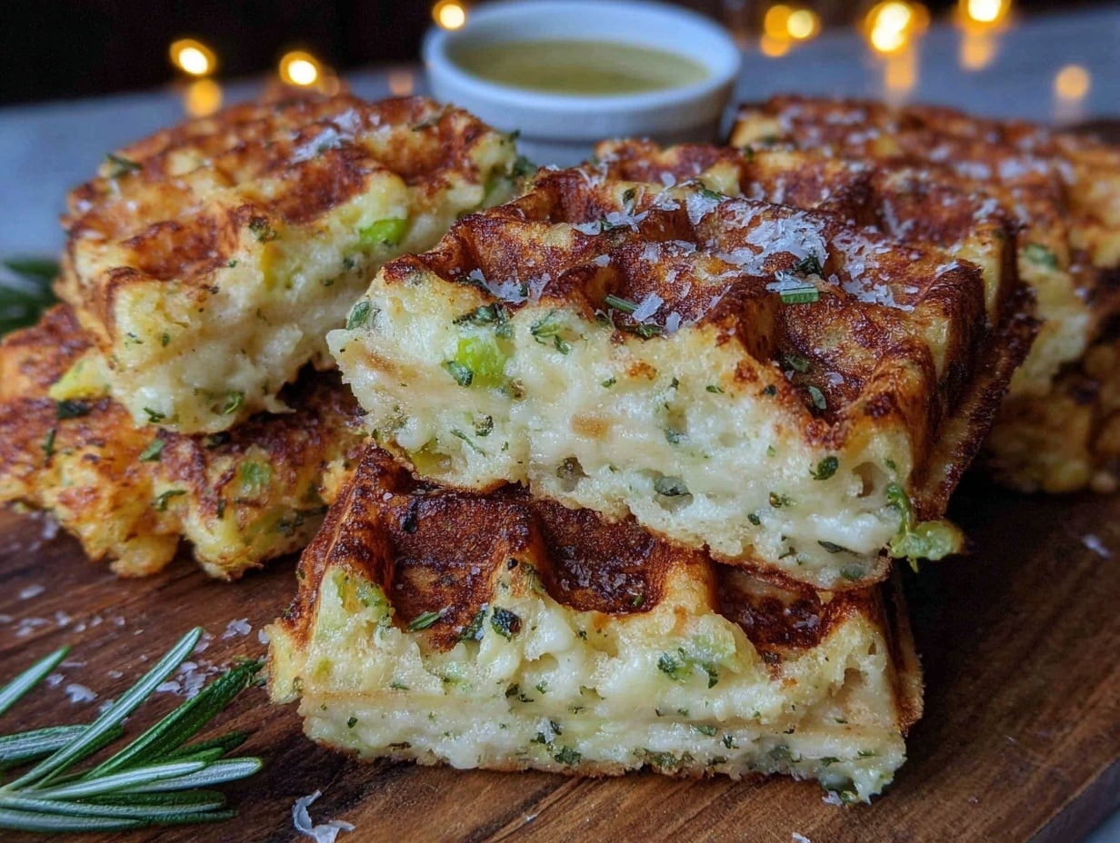 herzhafte waffeln am stiel preparation steps