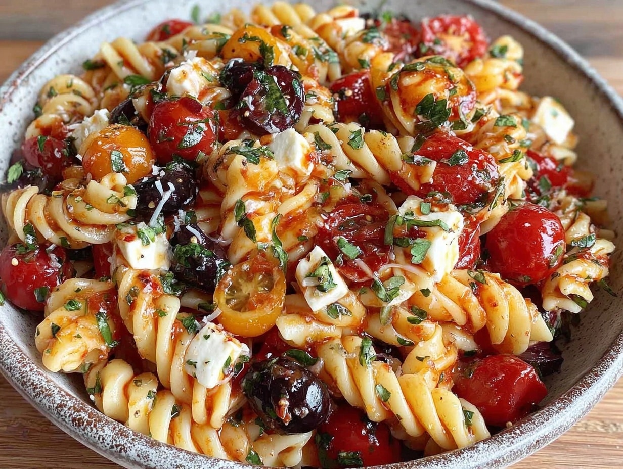 italienischer nudelsalat preparation steps