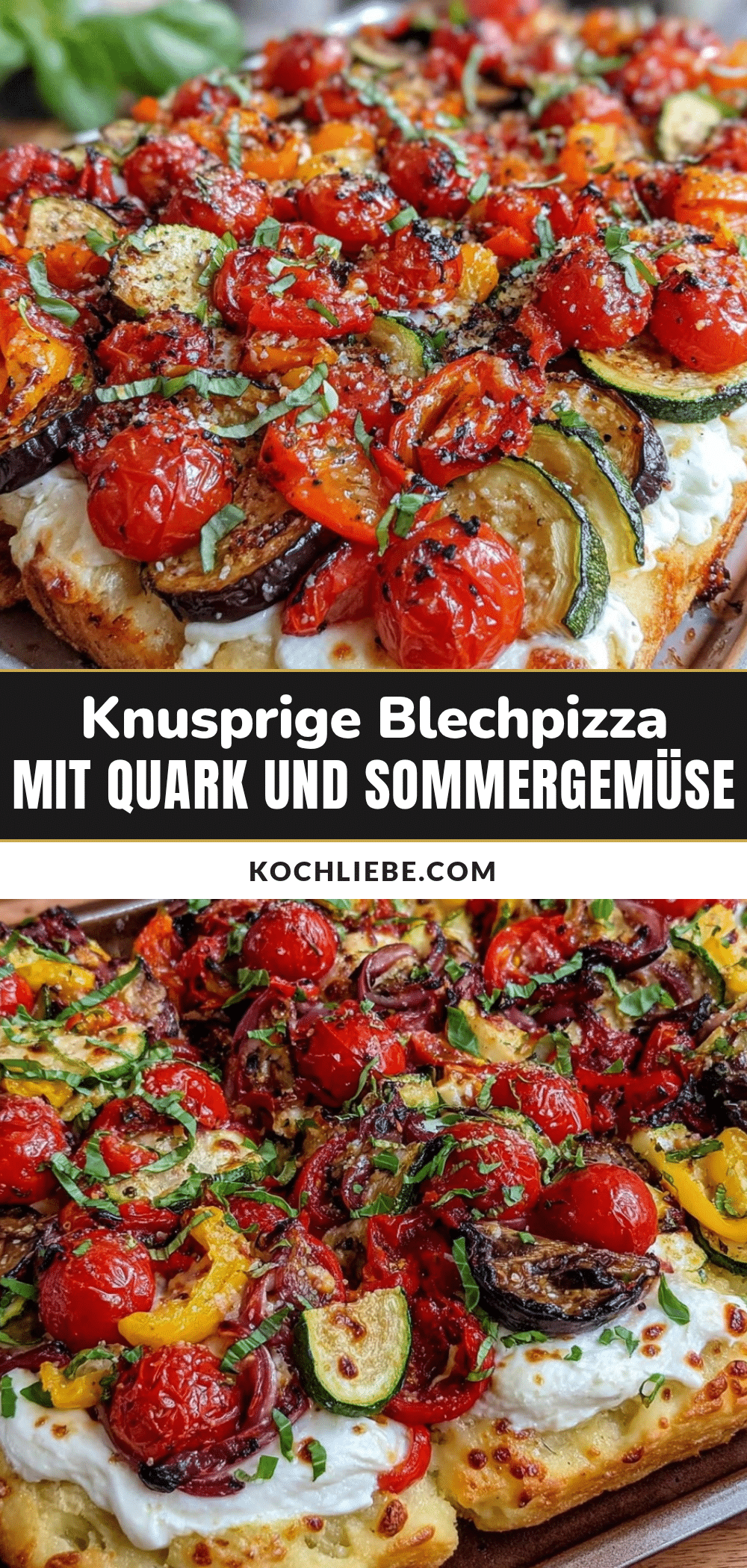 knusprige Blechpizza mit Quark recipe