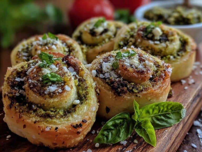 knusprige mediterrane blätterteig-schnecken - featured image