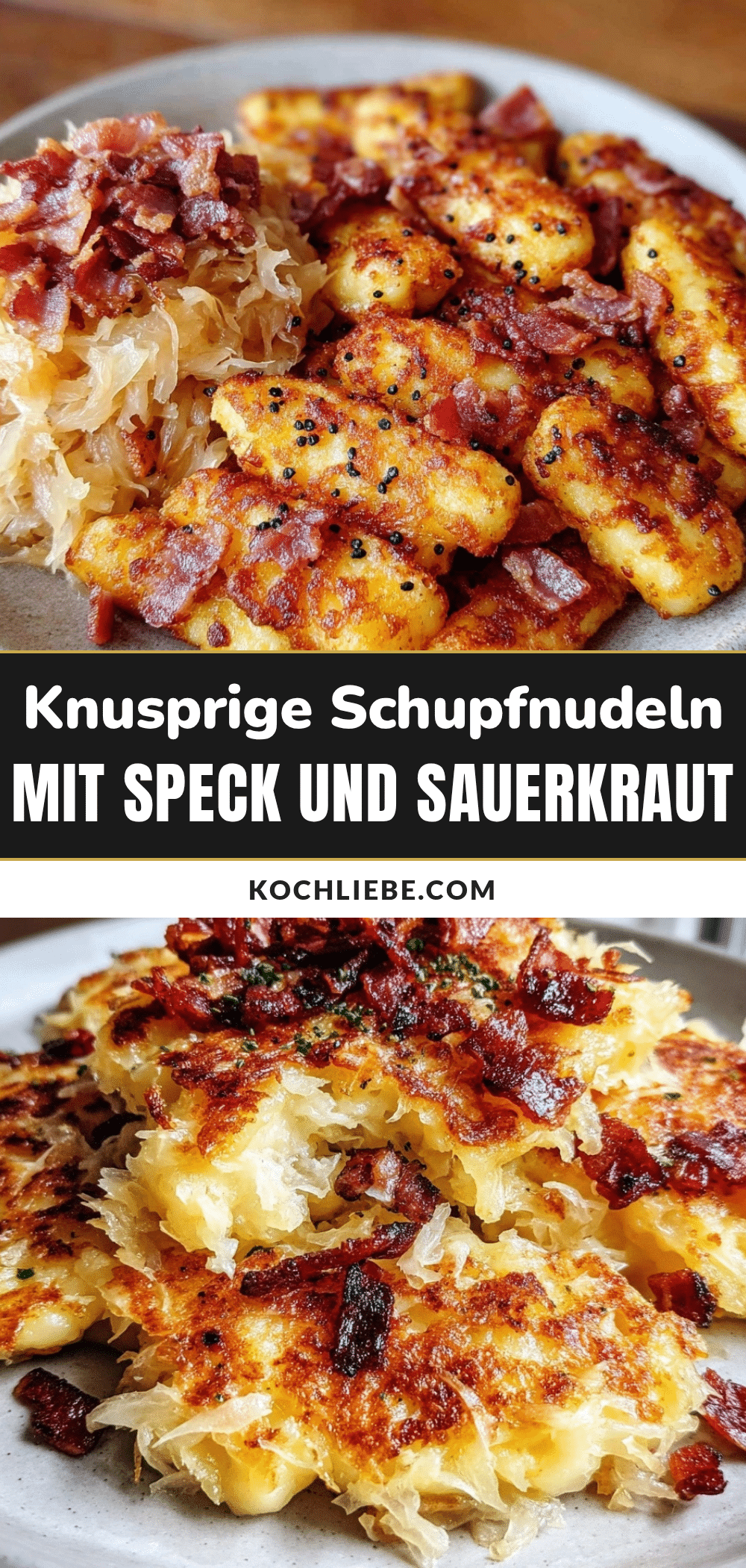 knusprige schupfnudeln mit speck und sauerkraut recipe
