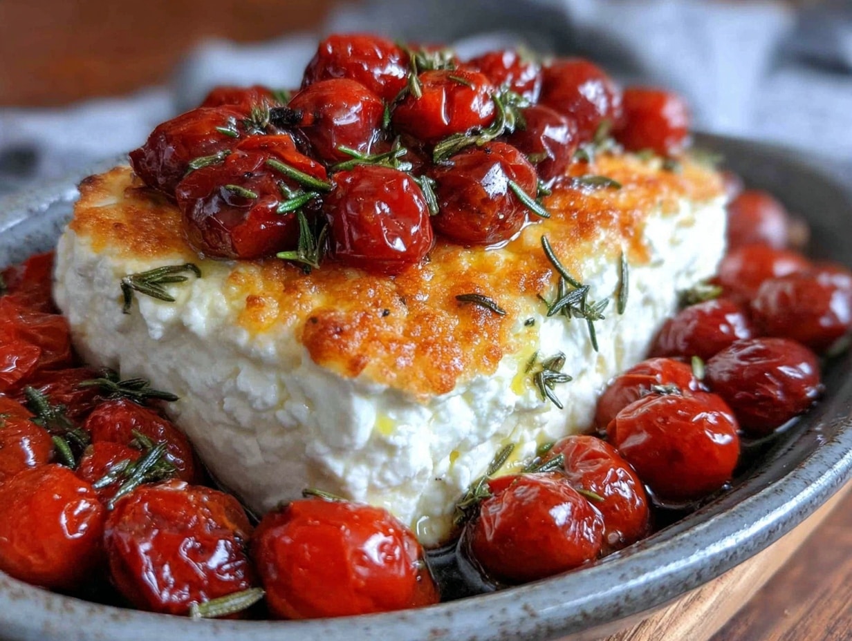 knuspriger gebackener feta preparation steps