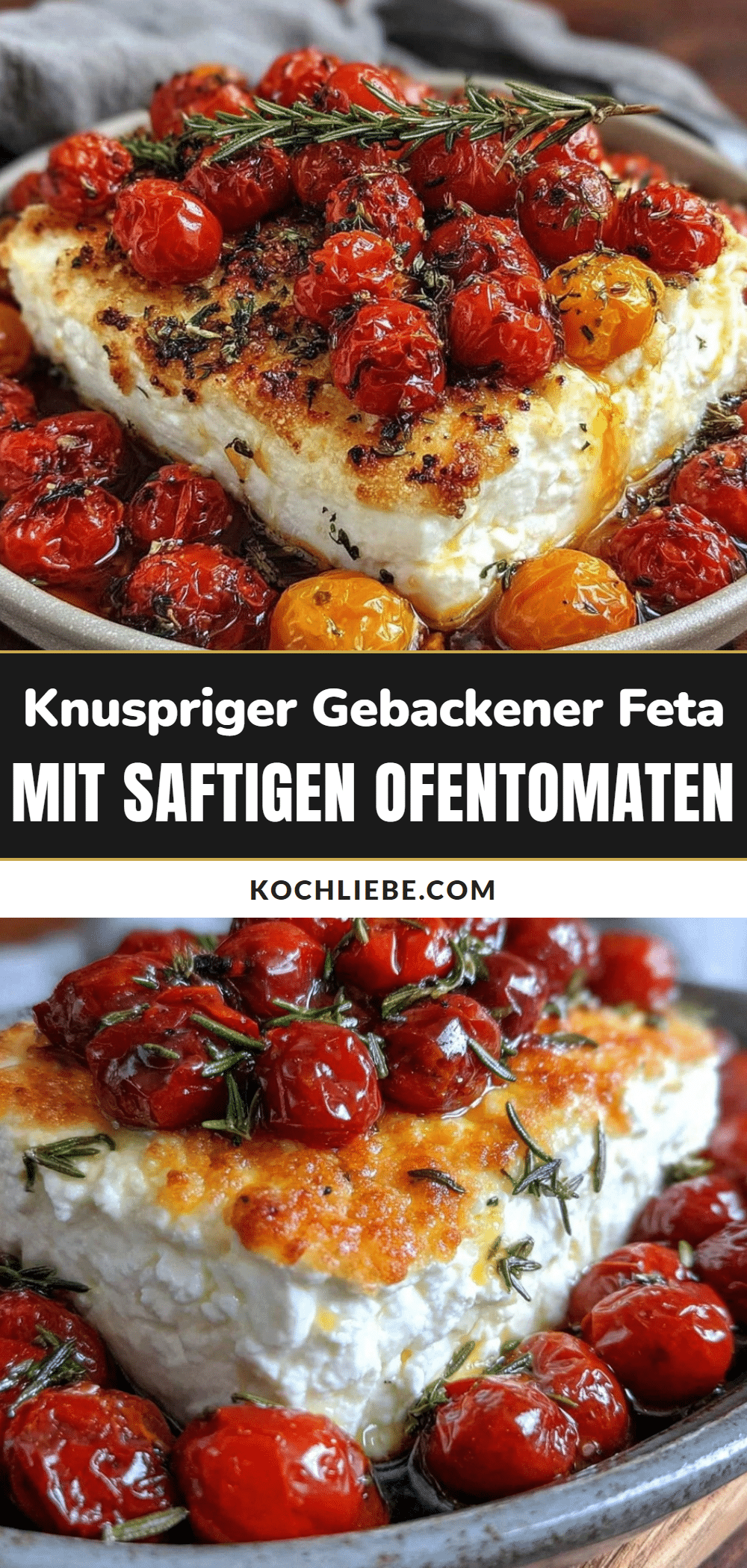 knuspriger gebackener feta recipe