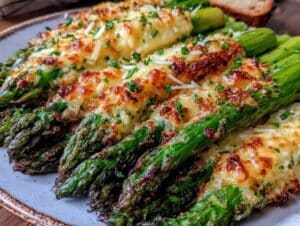 knuspriger gebratener grüner spargel - featured image