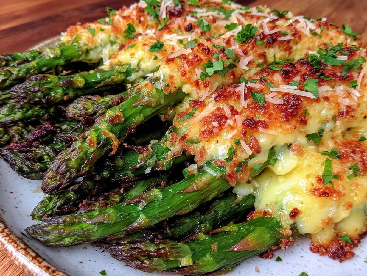 knuspriger gebratener grüner spargel preparation steps