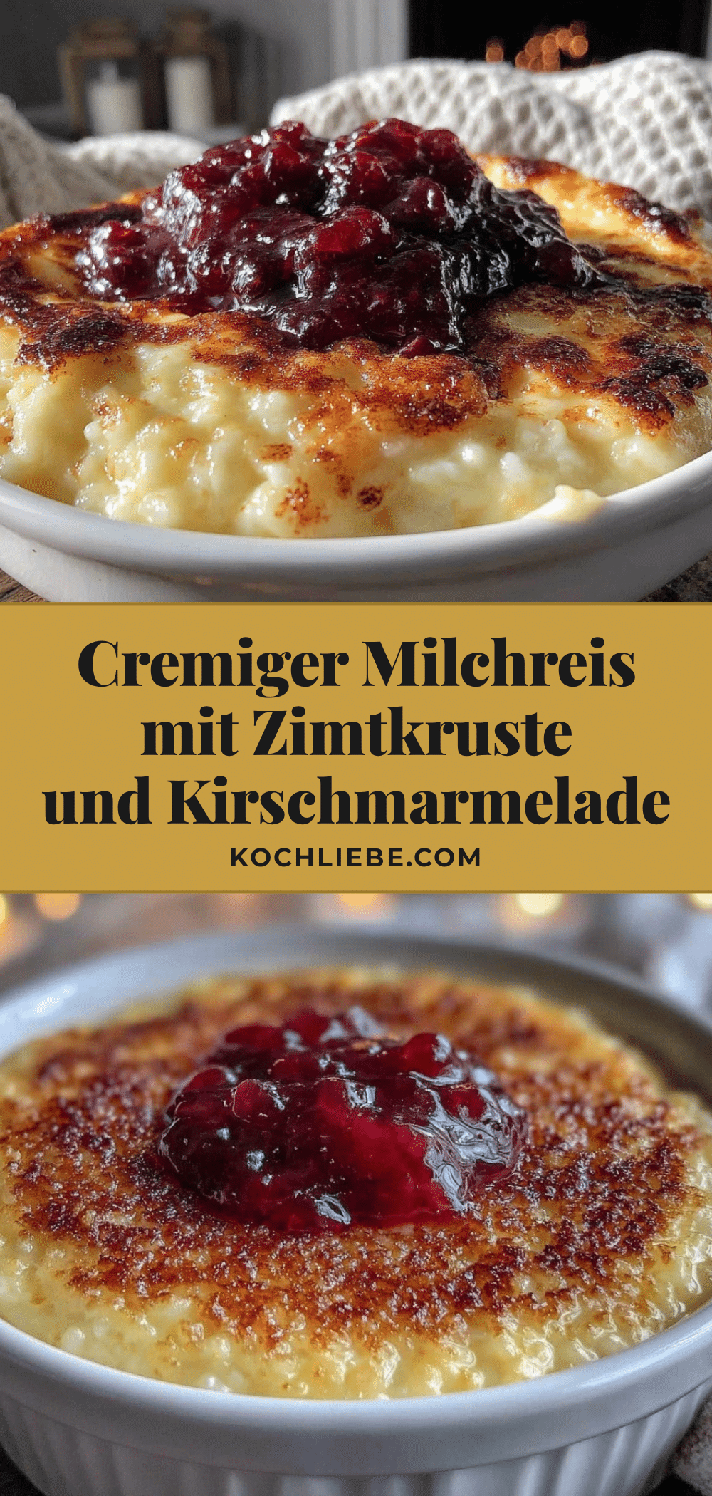 Milchreis mit Zimtkruste recipe