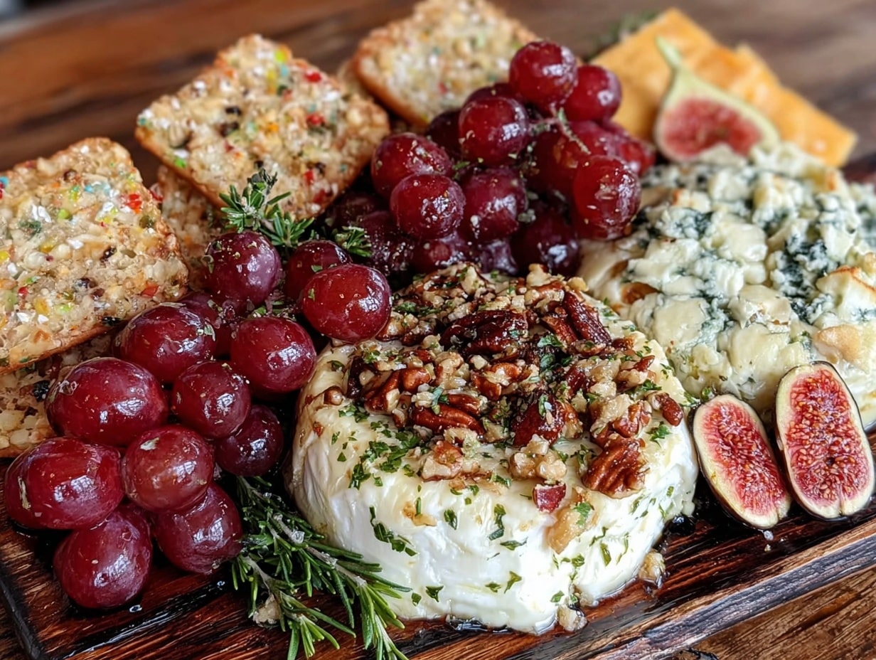 perfekte Käseplatte mit Nüssen und Feigen preparation steps