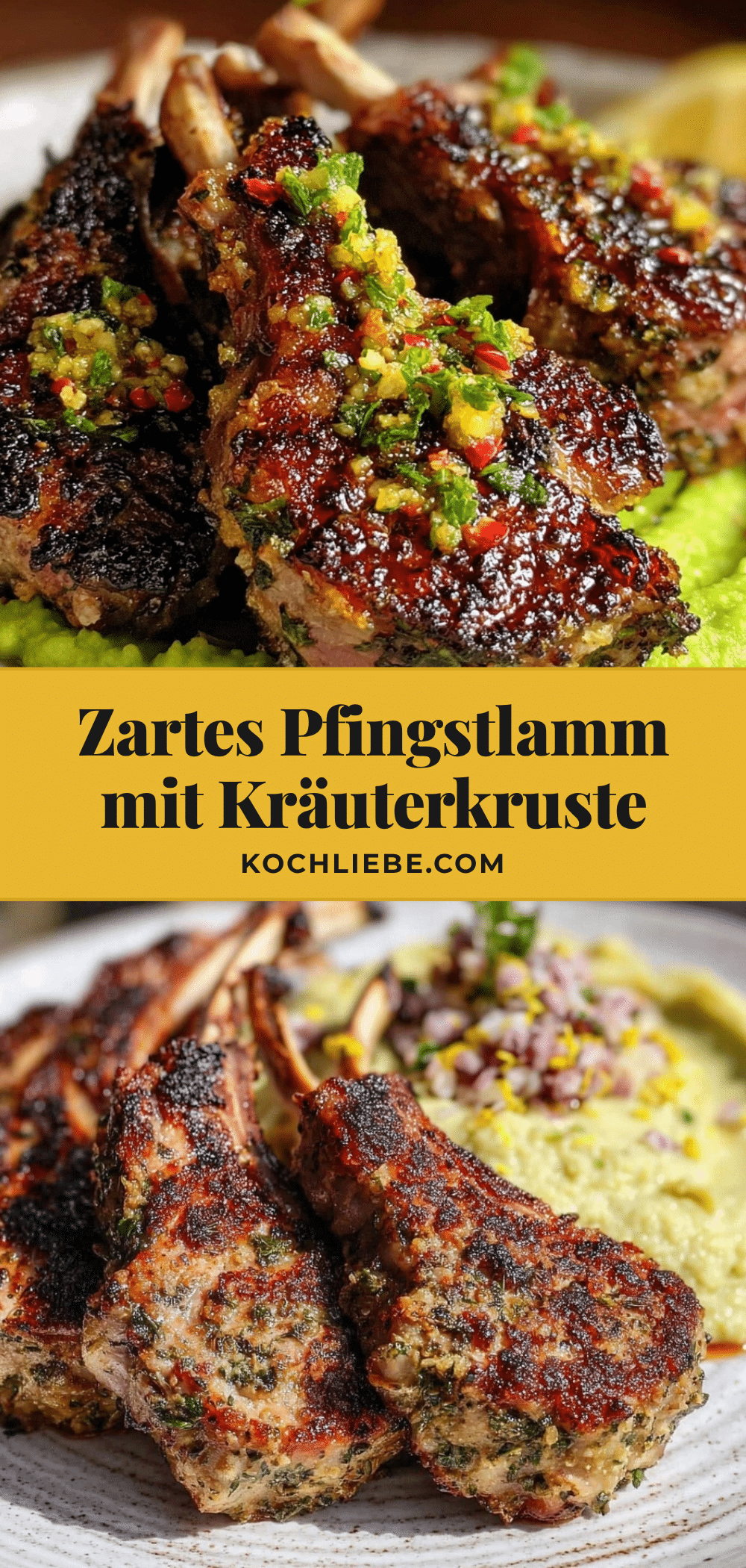 Pfingstlamm mit Kräuterkruste recipe