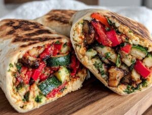 Picknick-Wraps mit Hummus - featured image
