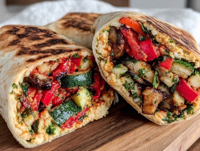 Picknick-Wraps mit Hummus - featured image