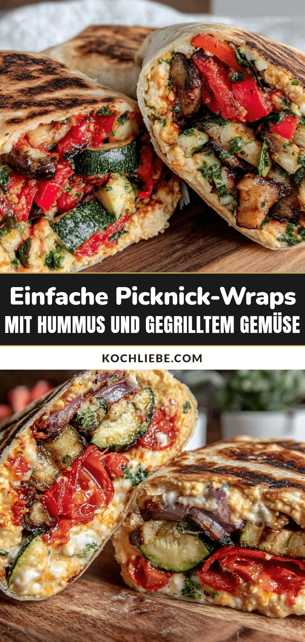 Picknick-Wraps mit Hummus recipe