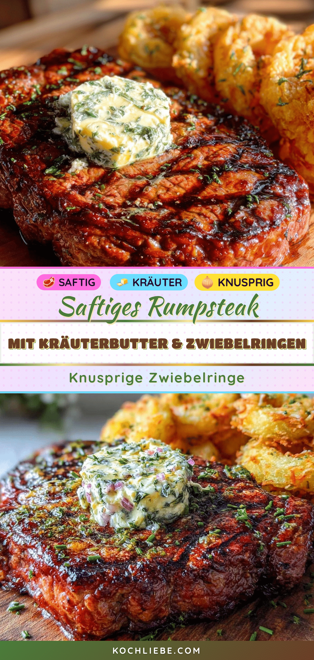 Rumpsteak mit Kräuterbutter recipe