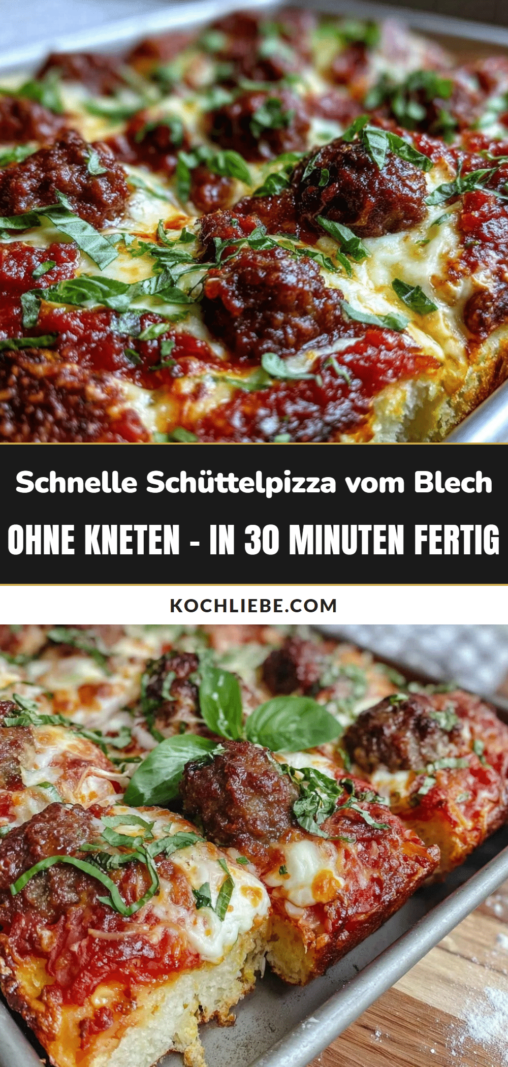 schnelle Schüttelpizza vom Blech recipe
