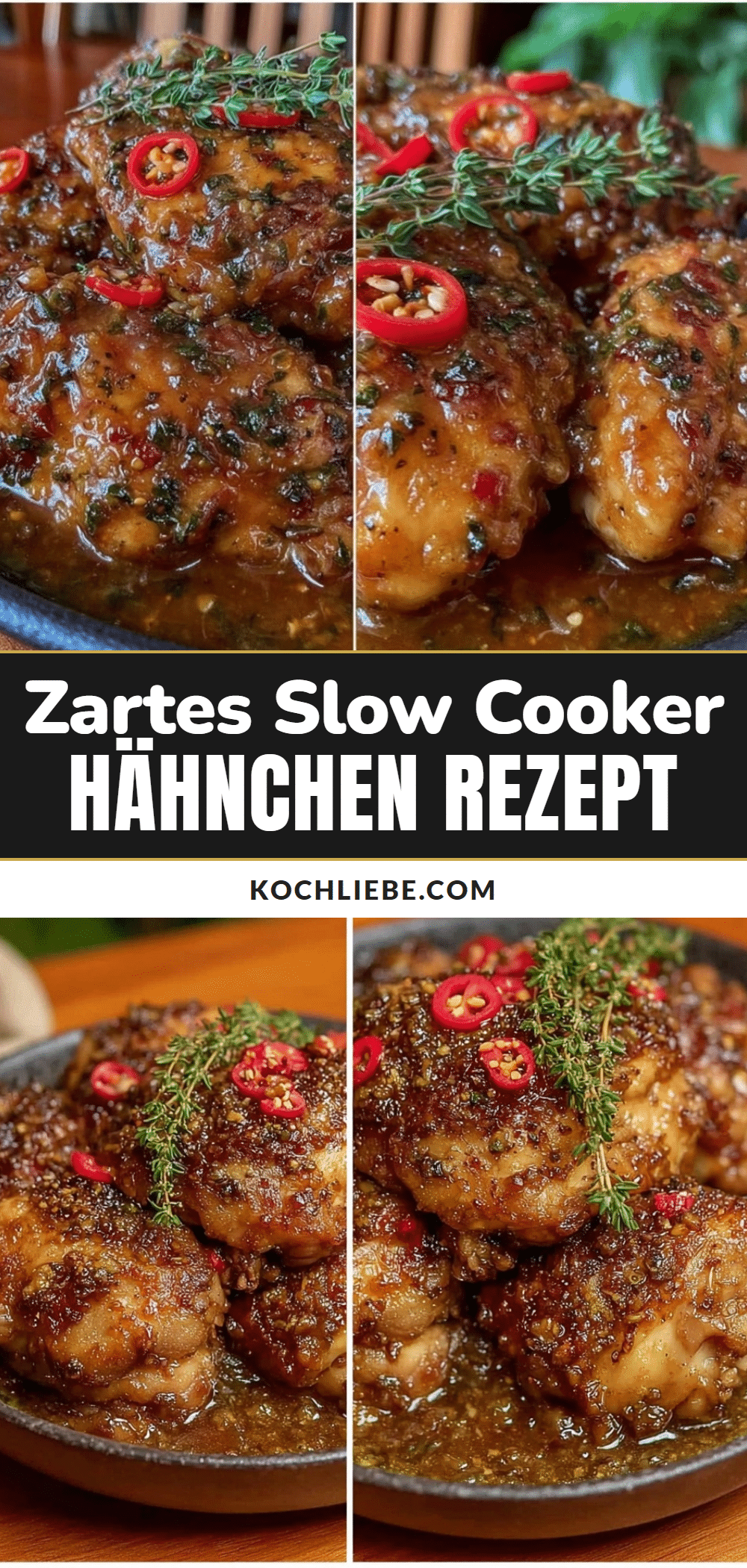 Slow Cooker Hähnchen recipe