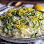 Sommer-Risotto mit Zucchini und Zitrone - featured image