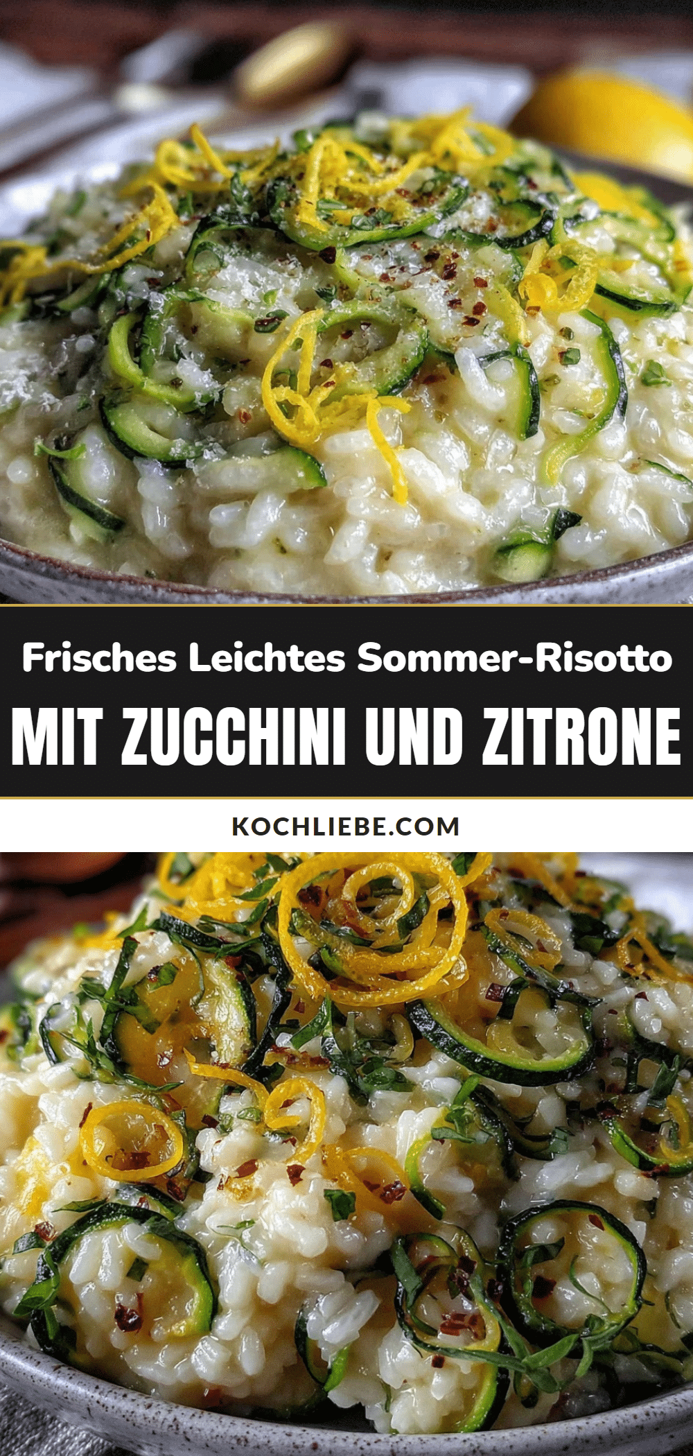 Sommer-Risotto mit Zucchini und Zitrone recipe