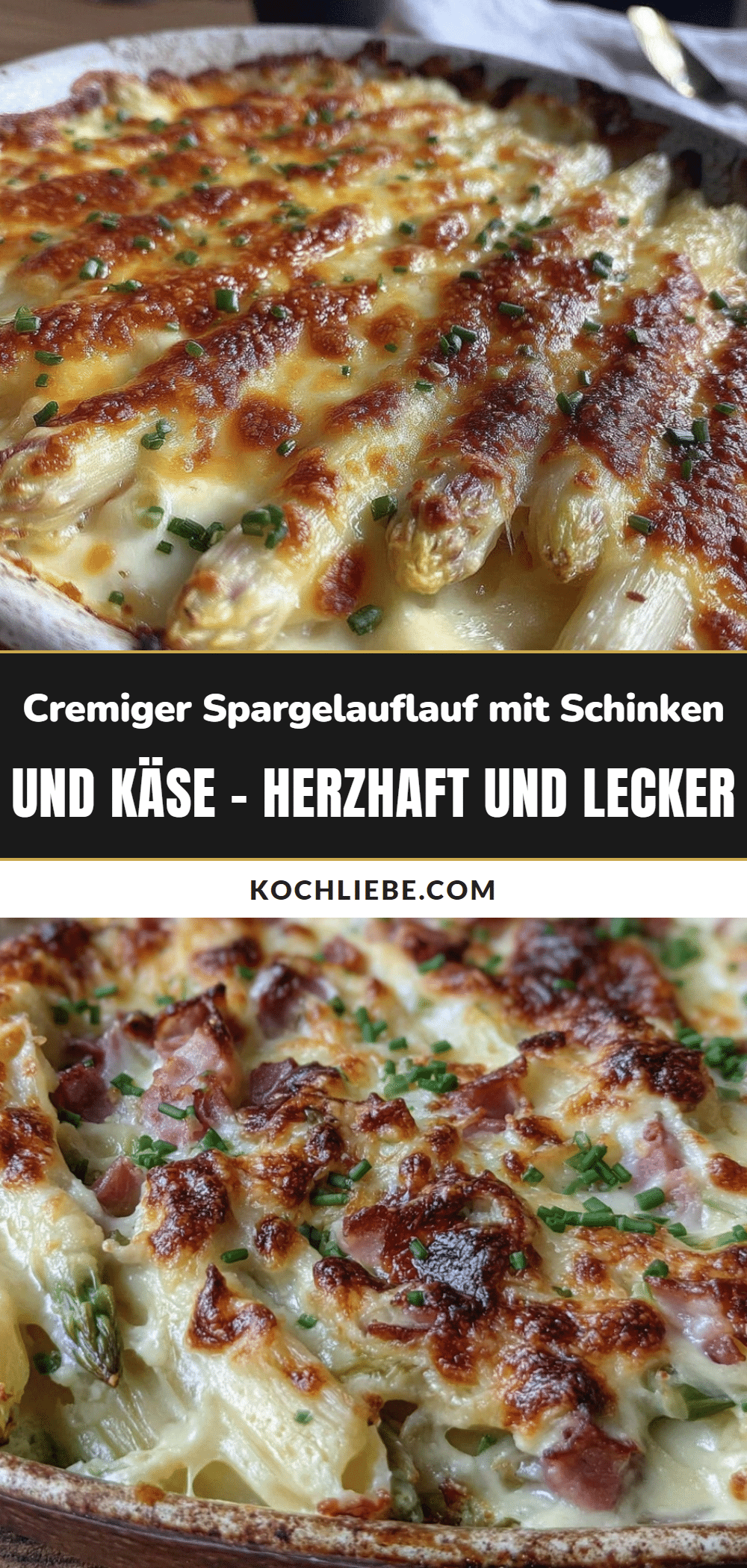 Spargelauflauf mit Schinken und Käse recipe