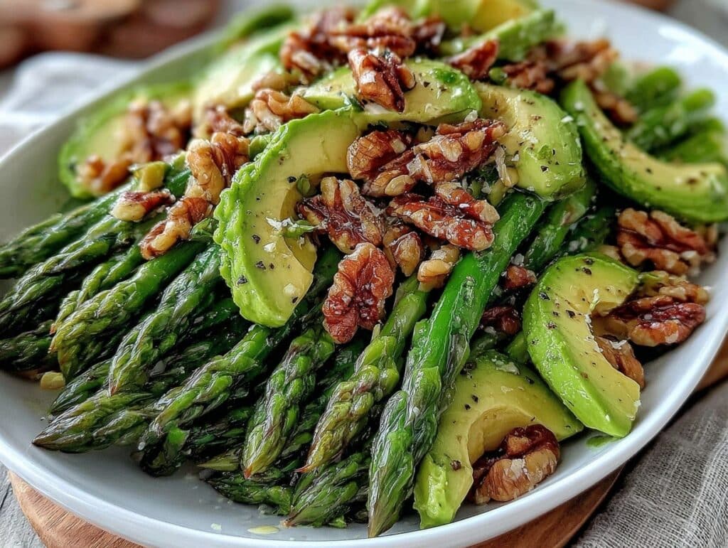 Spargelsalat mit Avocado und Walnüssen - featured image