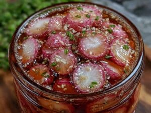 süß-sauer eingelegte Radieschen - featured image