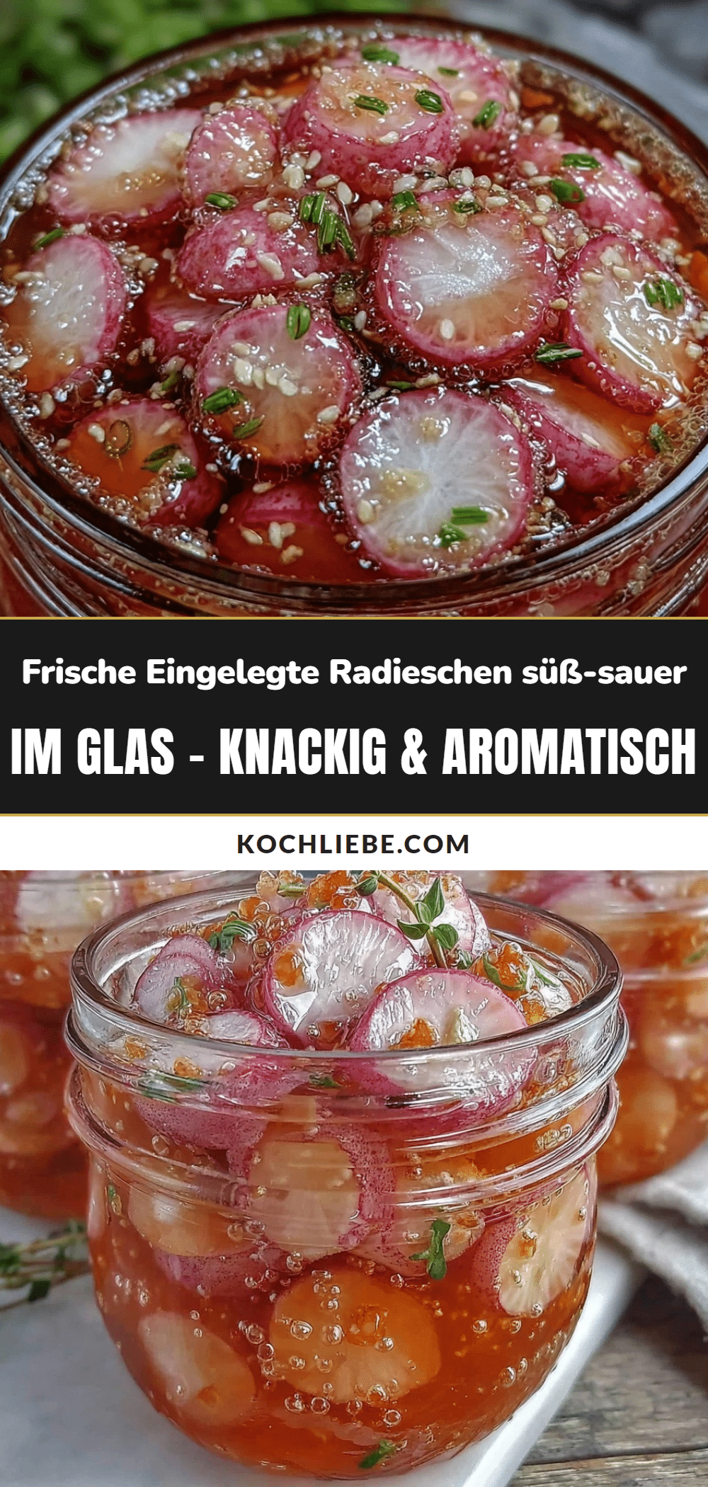 süß-sauer eingelegte Radieschen recipe