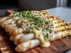 weißer Spargel mit Sauce Hollandaise - featured image