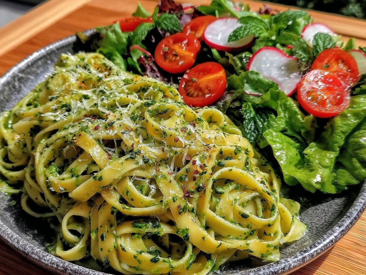 Zitronenmelissen-Pesto preparation steps