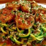 Zucchini-Nudeln mit Garnelen - featured image