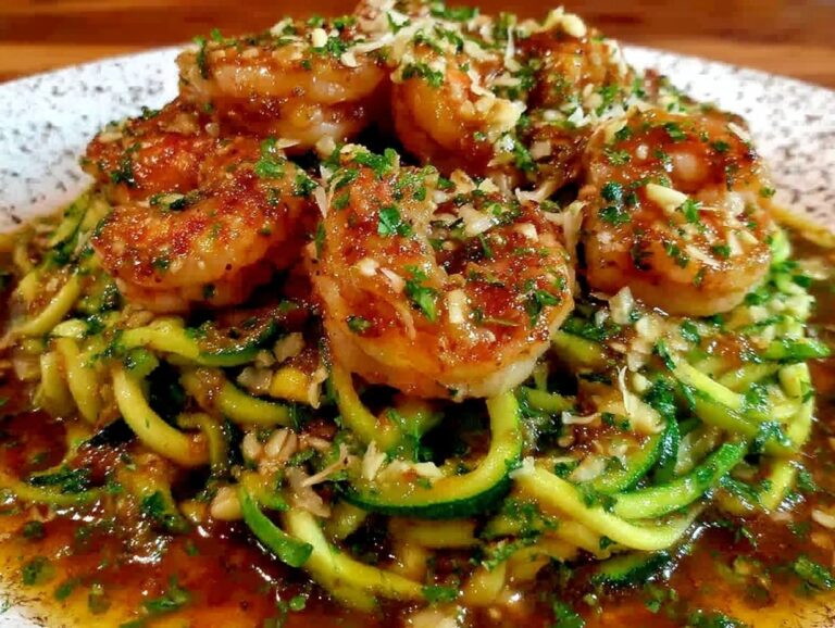 Zucchini-Nudeln mit Garnelen - featured image