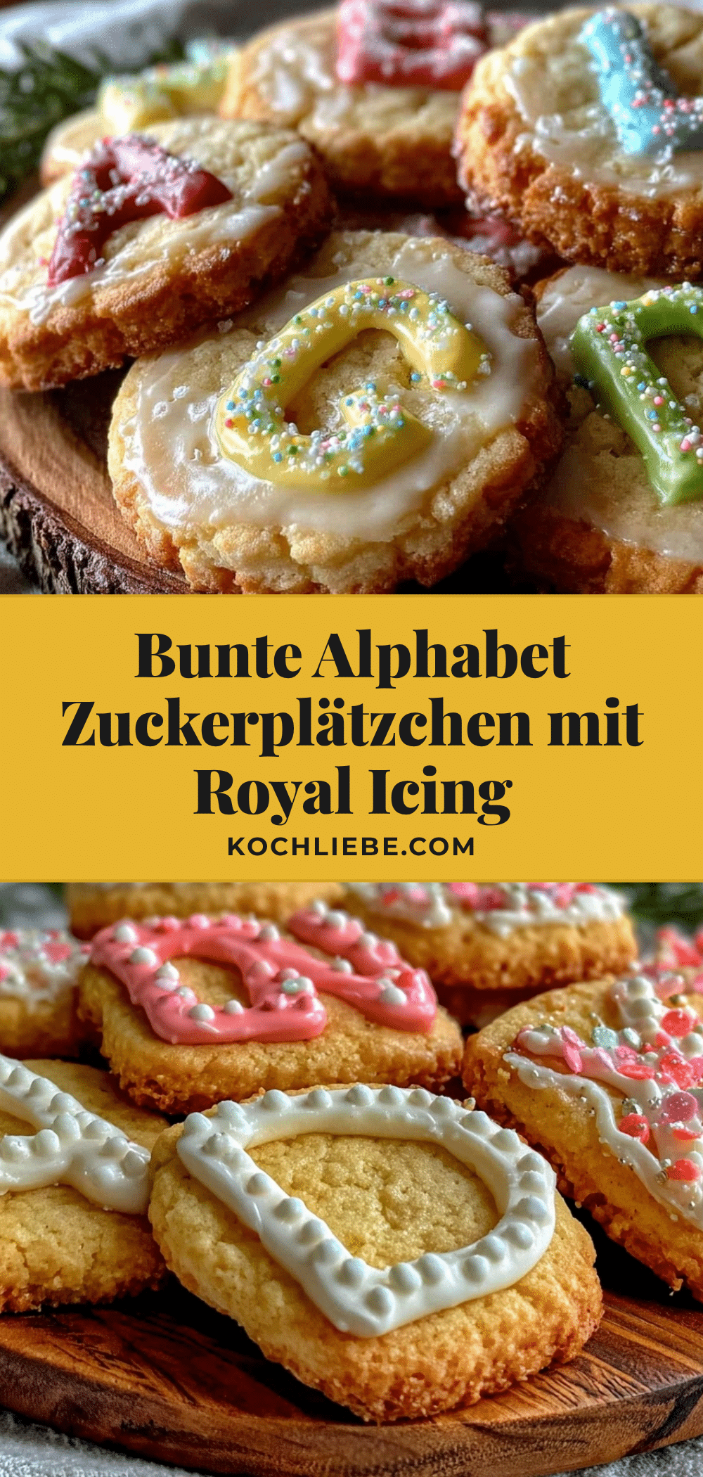 Alphabet Zuckerplätzchen Royal Icing recipe