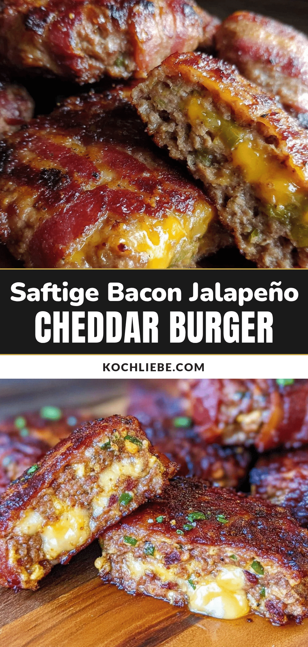 Bacon-Wrapped Jalapeño Cheddar Burger Patties recipe