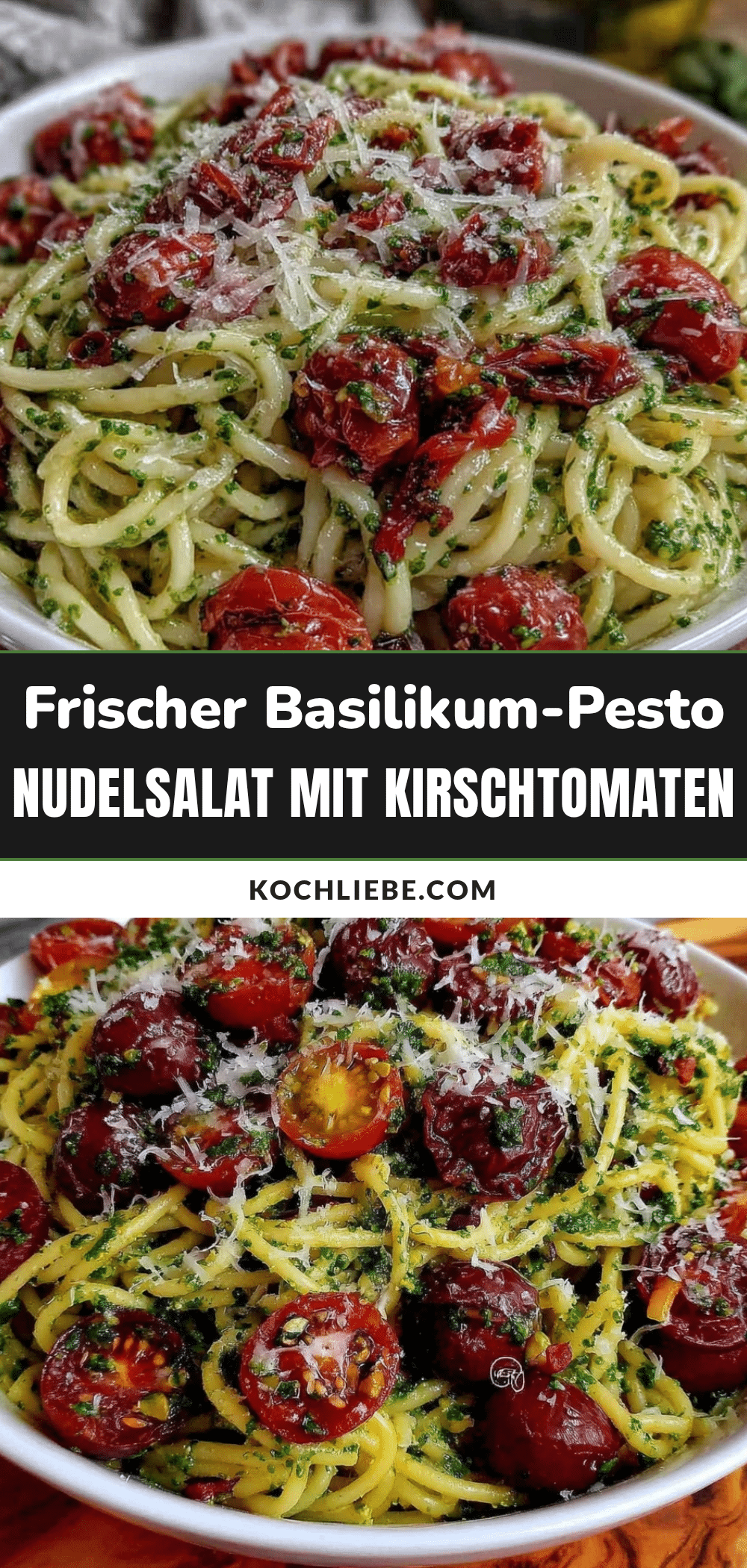 Basilikum-Pesto-Nudelsalat recipe
