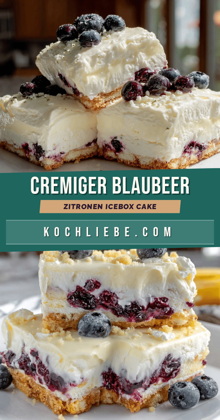 Blaubeer Zitronen Icebox Cake recipe