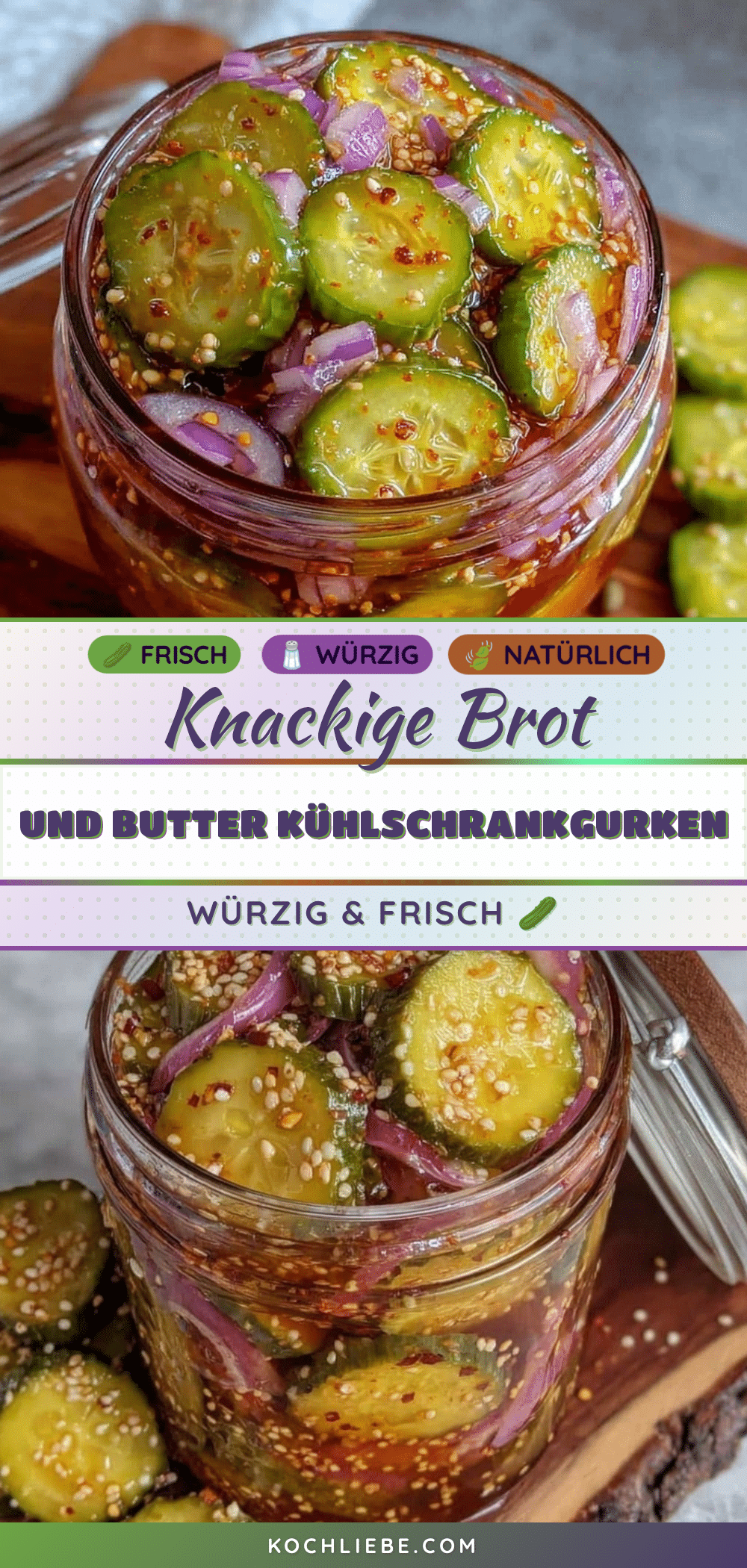 Brot und Butter Kühlschrankgurken recipe